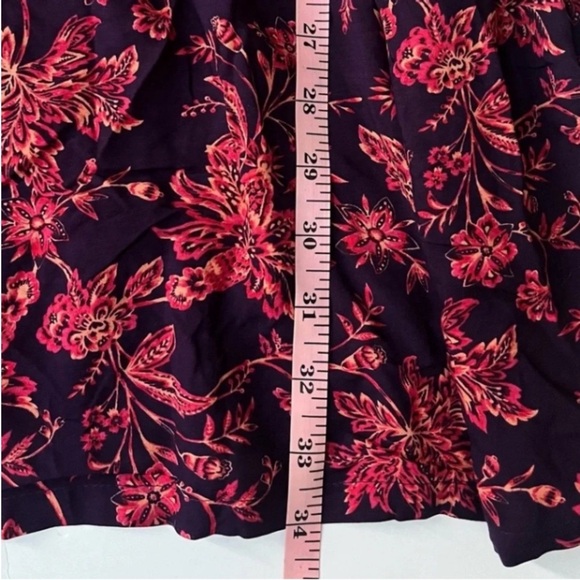 Lands End Short Sleeve Cover Up Mini Dress Floral Adjustable Tie Waist NWOT - Picture 9 of 10